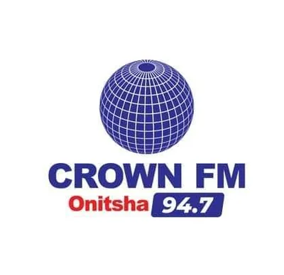 Crown FM 94.7 Onitsha — Onitsha, Nigeria, Nigeria live radio station logo