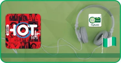Hot FM Asaba – 96.5 FM — Nigeria live radio station logo
