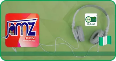 Jamz FM Ibadan – 100.1 FM — Nigeria live radio station logo