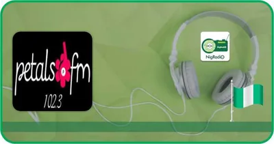Petals FM Ibadan – 102.3 FM — Nigeria live radio station logo